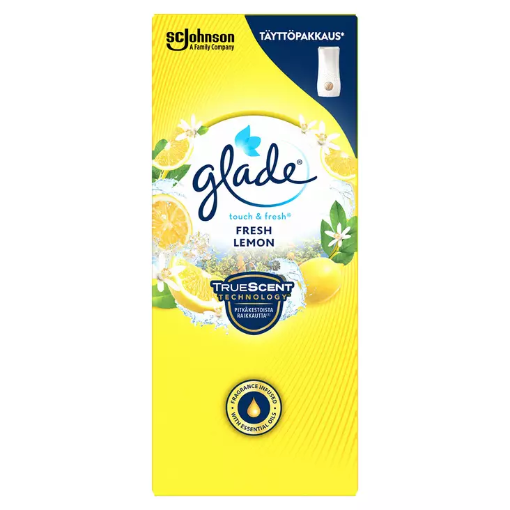 Glade ilmanraikastintäyttö 10ml Lemon - Huonetuoksut ja ilmanraikastimet - 7310250848400 - 1