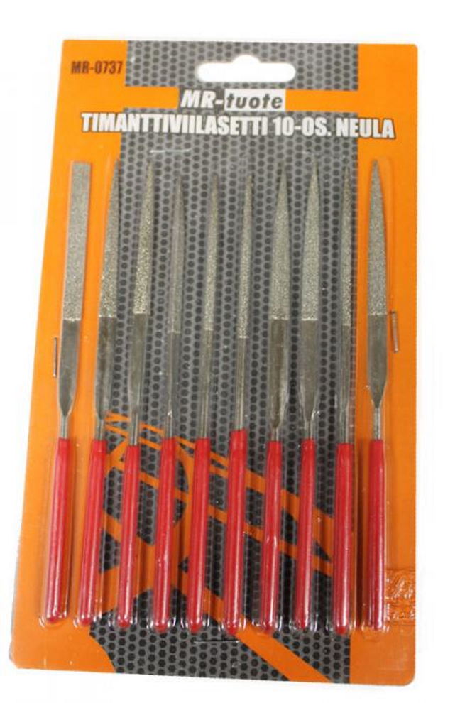 TIMANTTIVIILASETTI 10-osainen - Teroitusvälineet ja työkalut - 6430032154350 - 1
