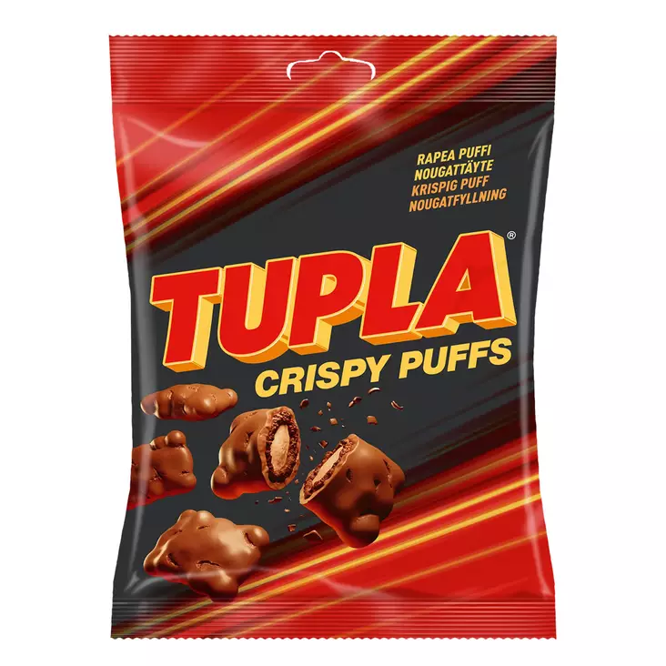 Tupla Crispy Puffs suklaamakeinen 140g - Suklaat - 6420256913420 - 1