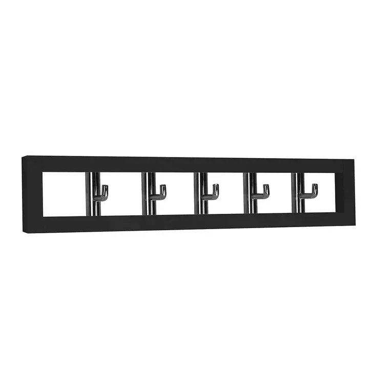 VAATENAULAKKO ELMIINA Musta Pisla - Koukut, naulakot ja telineet - 6414676004790 - 1