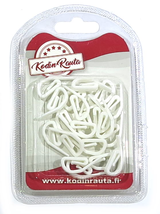 VERHOKIINNIKE 20KPL MUOVI - Verhotangot ja verhotarvikkeet - 6438417018570 - 1