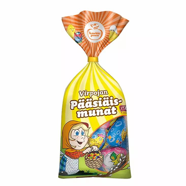 Karkkipussi Virpojan pääsisäismunat 87g - Suklaamunat ja pääsiäisherkut - 6420224721170 - 1