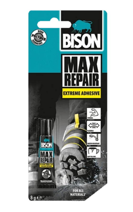 YLEISLIIMA BISON Max Repair Paikkausliima 8 g - Pikaliimat - 8710439245270 - 1