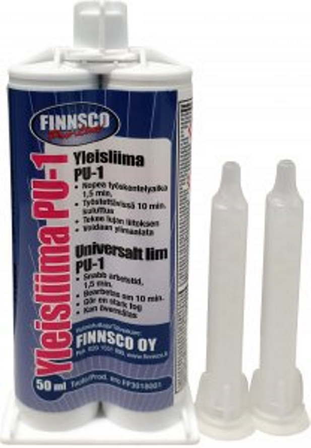 Yleisliima PU-1, 50 ml Finnsco Pro-Line® Täyttää ja liimaa pysyvästi - Puuliimat - 6430041590170 - 1