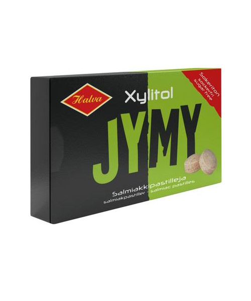 Jymy 100g Halva Xylitol salmiakkipastilli Hintakaari.fi verkkokauppa