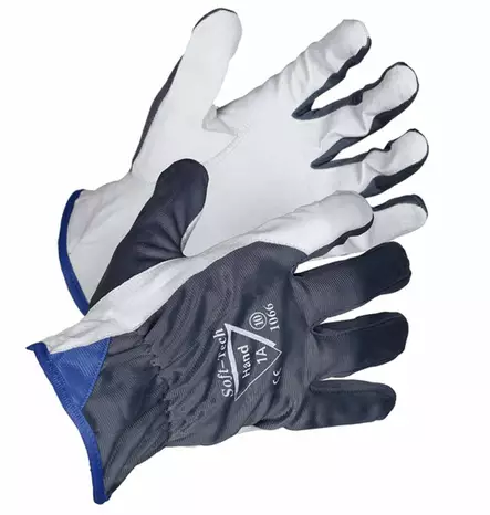 ASENTAJANHANSKAT Soft-tech softsika/harmaa Nylon vuoriton - Työkäsineet - 6420217106601 - 1