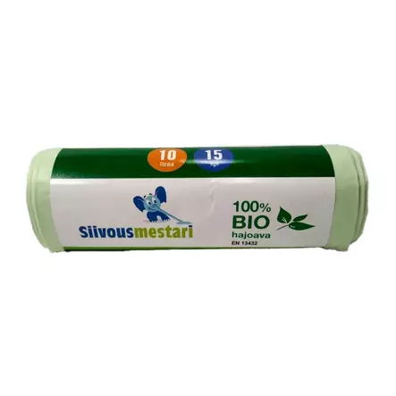 BIOJÄTEPUSSIT 10L 15kpl/rll - Biojätepussit - 6438159056991 - 1