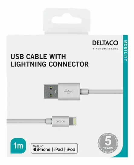 Iphonen latauskaapeli - Laturit, kaapelit ja varavirtalähteet - 7340004689201 - 2