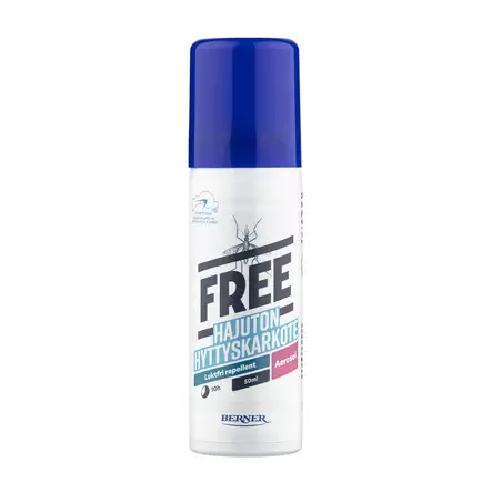 FREE HYTTYSKARKOTE 50ML AEROSOL - Hyttysmyrkyt ja hyttyssavut - 6414504818711 - 1