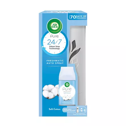 AIRWICK FRESHMATIC KONE+TUOKSU cotton - Huonetuoksut ja ilmanraikastimet - 5714970000841 - 1
