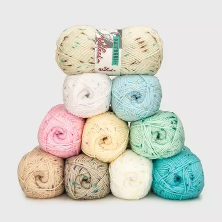 LANKA VALSSI 5800 KELTAINEN/LILA 100G - Akryylilangat - 6430063332741 - 2