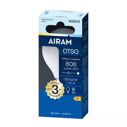 LED P45 840 806lm E14 360 OTSO OP - Lamput E14 kanta - 6435200318121 - 2