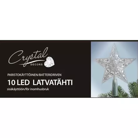 LED LATVATÄHTI 10 LED - Valosarjat paristokäyttöiset - 6438159119771 - 1