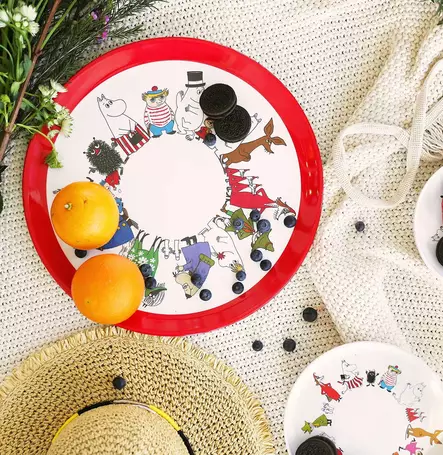 Muumi Hahmot Py=C3=B6re=C3=A4 iso tarjotin Martinex. - Maljakot ja koristekulhot - 6416550222351 - 2