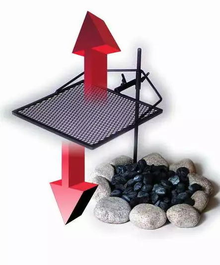 Nuotiogrilli jalustalla 24" - Ulkotulisijat ja nuotioalustat - 6438168093031 - 2