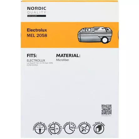 Pölynimuripussit, 5 kpl MEL 2054 Nordic Quality Vacuum - Pölypussit ja suodattimet - 5706470118751 - 2