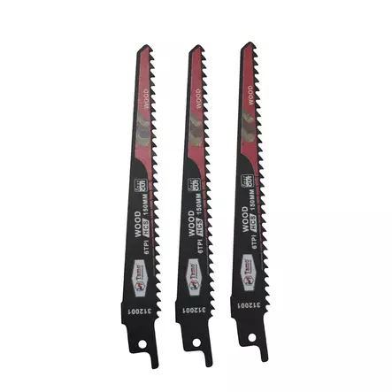 Puukkosahanterä 3Kpl 150mm/6T - Puukkosahanterät - 6420613772721 - 1