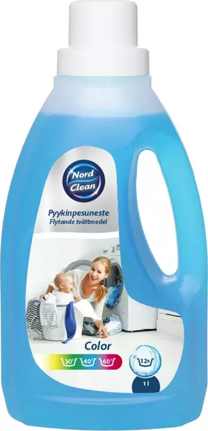 pyykinpesuneste v=C3=A4rilliselle pyykille Nord Clean - Pyykinpesunesteet - 6430054740081 - 1