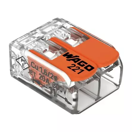 VIPULIITIN Wago 2-nap 16kp/pkt - Asennustarvikkeet, rasiat ja sulakkeet - 4066966001761 - 2