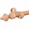 Isoäidin verhotanko Ø 28/140 cm PUU Pisla - Verhotangot ja verhotarvikkeet - 6417012141401 - 1