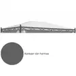 Kattokangas Capri paviljonkiin 3 x 4 m harmaa - Paviljongin varakatteet - 6438168119991 - 2