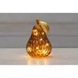 Lasi päärynä LED-valoilla 18 cm ruskea - Valohahmot ja valokoristeet - 6410416574011 - 1