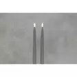 3D LED-kynttilä 2kpl 28 cm harmaa - LED-kynttilät - 6410416578781 - 2