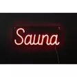 LED-valo teksti Sauna punainen - Valohahmot ja valokoristeet - 6410416573281 - 1