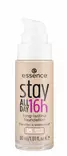 MEIKKIVOIDE essence stay ALL DAY 16h pitkäkestoinen meikkivoide 15 30ml - Meikkivoiteet ja peitevoiteet - 4059729308191 - 2