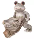 Patsas sammakko ja kottikärryt 33,5 cm - Pihapatsaat ja veistokset - 6410416319001 - 6