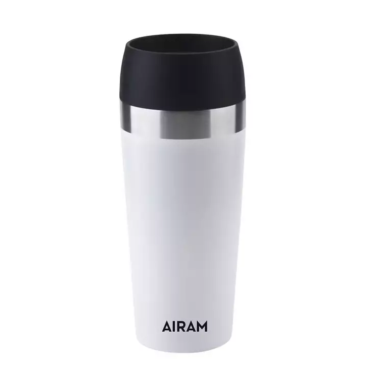 Valkoinen airam termosmuki. - Termospullot, -mukit ja ruokatermokset - 6435200316011 - 1