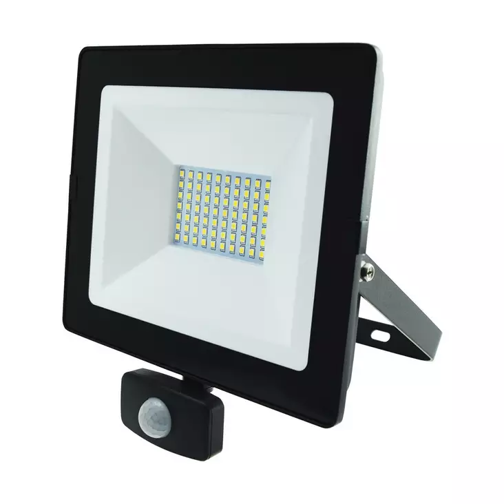 Valonheitin liiketunnistimella Harju Promo 50 W 5000 lm 4000 K IP44 musta - Valonheittimet - 6438140404381 - 1
