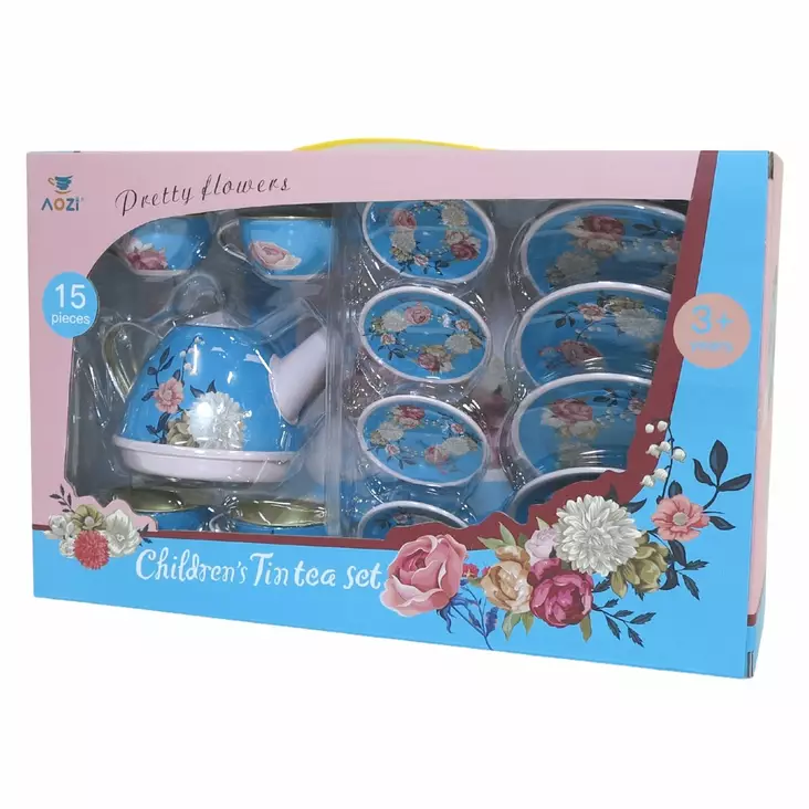 Astiasto Ruusinen peltinen - Kotileikit - 6438484009761 - 1