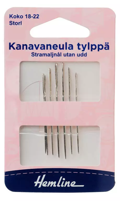 HEMLINE KANAVANEULA TYLPPÄ 18-22 - Käsityötarvikkeet - 9317385020761 - 1