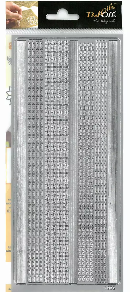 ÄÄRIVIIVATARRA KÖYNNÖSLAJ. HOPEA - Tarrat ja kiiltokuvat - 6417715093151 - 1