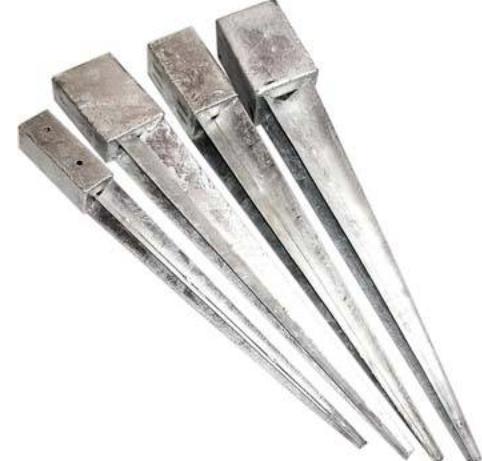 Aitatolpan jalka 51x51x650mm - Aitatolpan jalat - 6438168002941 - 1