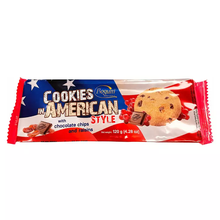 American Style Cookies 120 g suklaa rusina - Leivät, keksit ja leivonnaiset - 590243156101 - 1