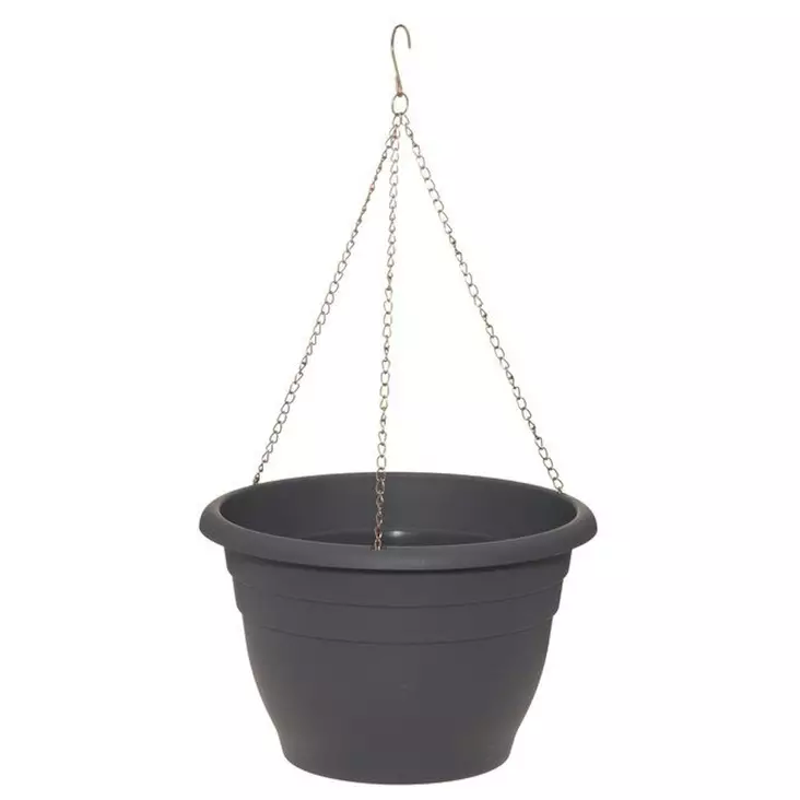 Amppeli Basic 28cm tummanharmaa - Amppelit ja amppelikoukut - 6410416231501 - 1