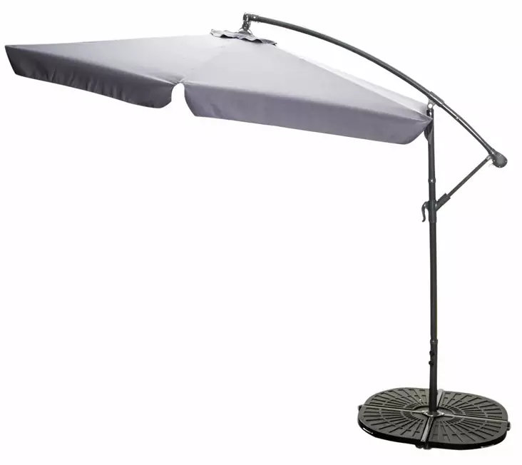 Aurinkovarjo Banana 3m harmaa - Aurinkovarjot ja päivänvarjot - 6410412292971 - 1