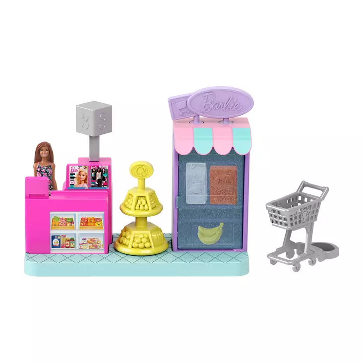 Barbie leikkisetti Mini Supermarket - Nuket ja nuken tarvikkeet - 194735274871 - 1