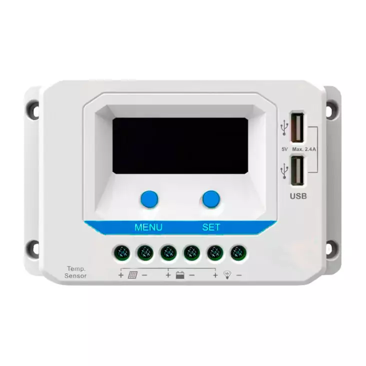 BrightSolar 20A lataussäädin LCD-näytöll - Lataussäätimet ja kaapelit - 6438014150901 - 1