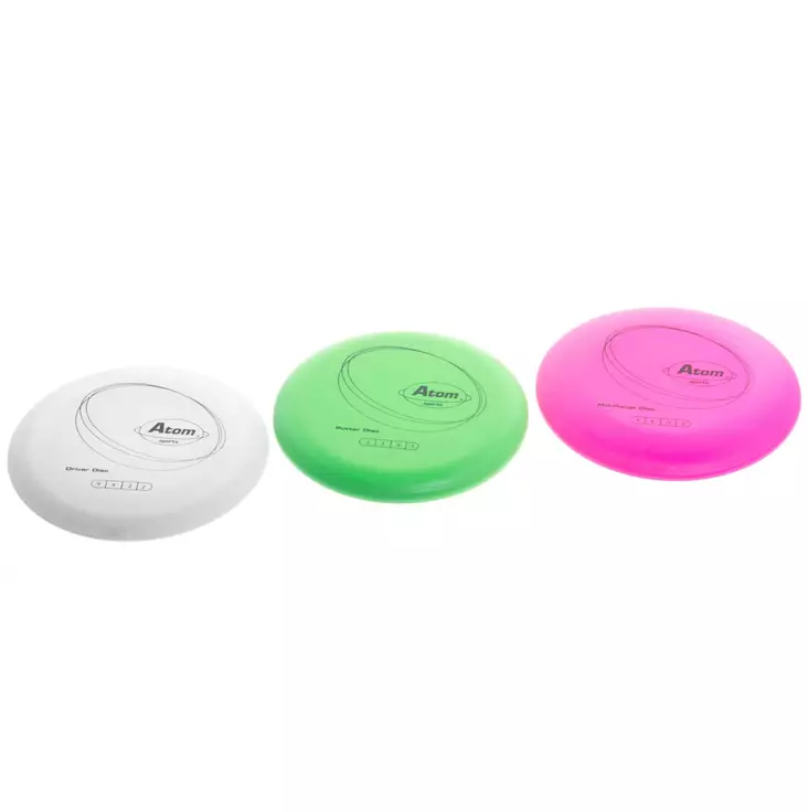 FRISBEEGOLFKIEKKO 3KPL ATOM - Frisbeegolf kiekot ja korit - 6410412656841 - 1