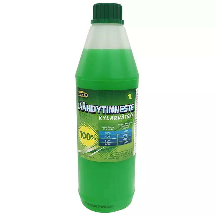 J=C3=A4=C3=A4hdytinneste 1 litrainen vihre=C3=A4 - Jäähdytinnesteet - 2050002856721 - 1