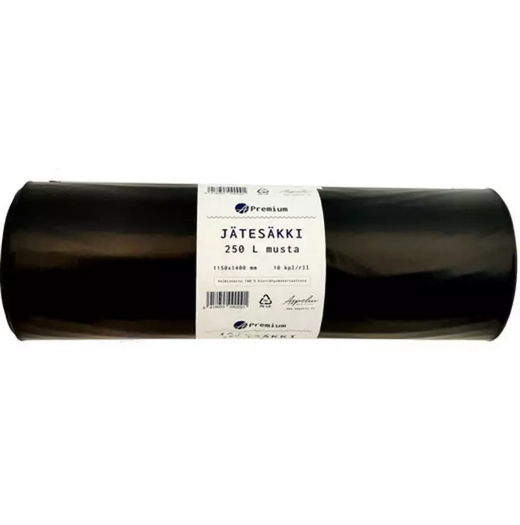 Jätesäkki 250 L 1150x1400 10kpl/rll - Jätesäkit - 6418055090091 - 1