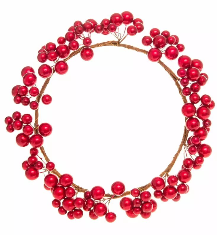 JOULUKRANSSI MARJA 22CM - Joulukoristeet ja lumihiutalepallot - 6410413070011 - 1