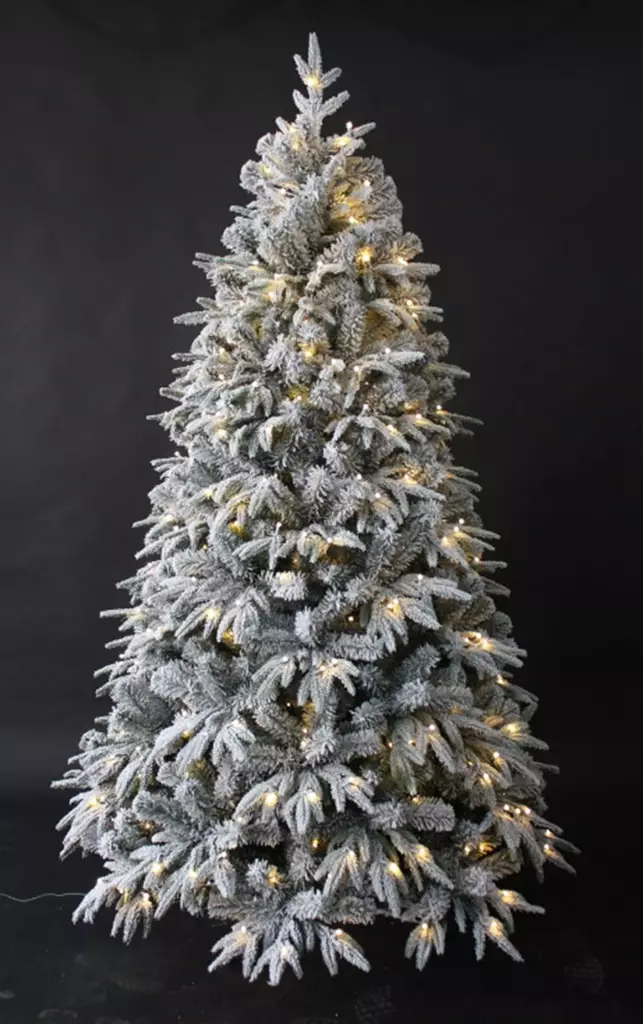 JOULUKUUSI 180CM AITOKUUSI LUMELLA LED - Muovikuuset ja tekokuuset - 6438168101811 - 1