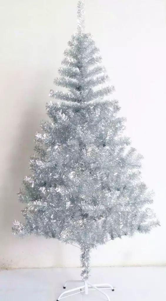 Hopean v=C3=A4rinen joulukuusi muovikuusi - Muovikuuset ja tekokuuset - 6438159129121 - 1