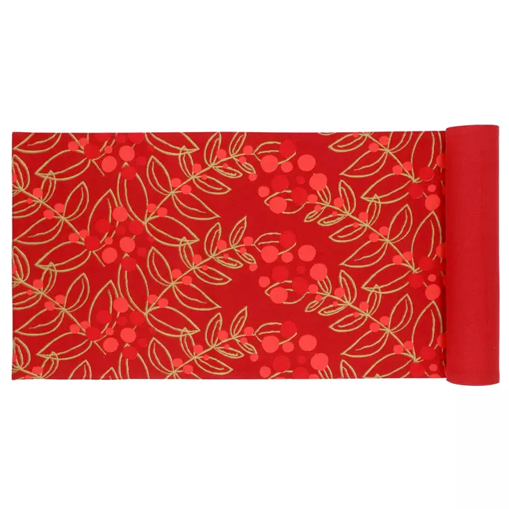 KAITALIINA TARU PUNAINEN 4LIVING - Pöytäliinat, vahakankaat ja kaitaliinat - 6410413230071 - 1