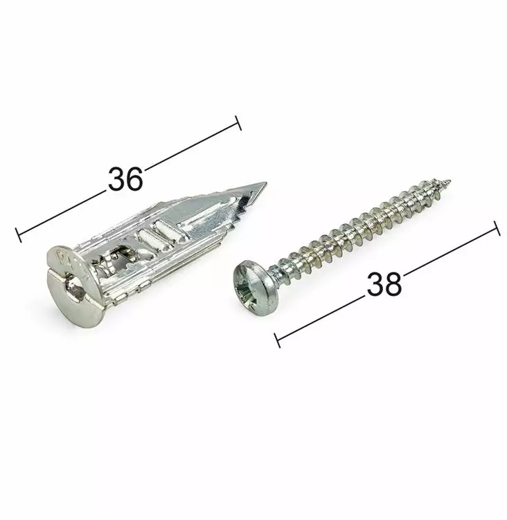 KIPSILEVYANKKURI LYÖTÄVÄ 4KPL/PKT TERÄS - Ankkurit, proput ja tulpat - 6420614028391 - 1