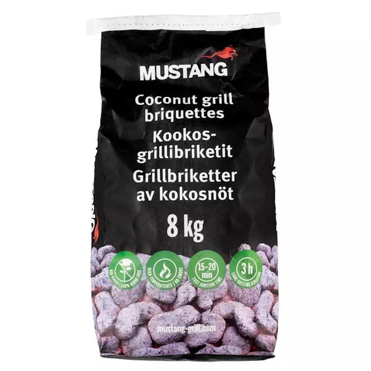 Kookos grillibriketti 8kg - Grillihiilet ja grillibriketit - 6410416362731 - 1